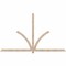 Ekena Millwork Redmond Smooth Timber Gable Bracket, Douglas Fir, 108"W x 63"H x 1 1/2"D x 3 1/2"F, 14/12 Pitch GBW108X63X0204RED00SDF - alternate 1